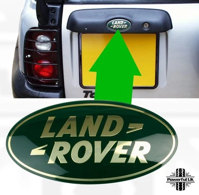 Distintivo ovale originale Land Rover per freelander posteriore 1 portellone posteriore alloggiamento posteriore - Immagine 1 di 4