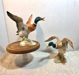 Estatuilla de porcelana vintage de pájaro pato volador Beswick Mallard hecha en Inglaterra - Imagen 1 de 14