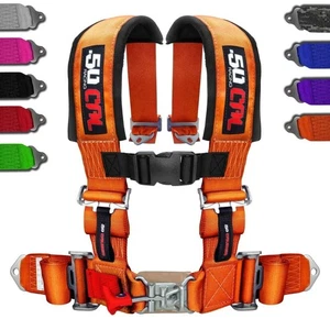Arnés de seguridad naranja 4 puntos Can-Am Maverick Max X MR RS Commander RS DPS UTV - Imagen 1 de 6