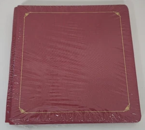 Creative Memories Cranberry Red 12x12 Scrapbook Album Old Style Gold Trim NEW - Picture 1 of 9