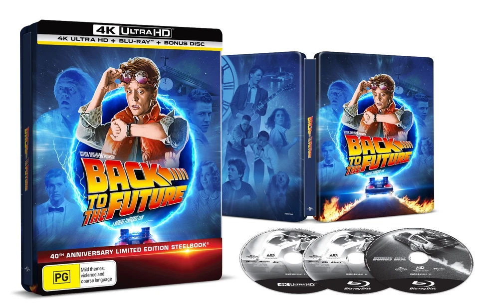 BRAND NEW Back To The Future - STEELBOOK (4K UHD Blu-Ray, 1985) Movie - image 1 of 3