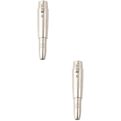  2 Pcs Kopfhöreranschluss Adapter Mikrofon Zubehör Lautsprecheranschluss - Bild 1 von 4