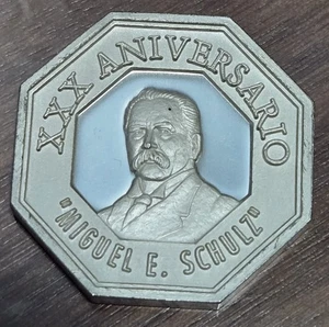1995 UNAM COLLEGE OCTAGON MEXICO SILVER MEDAL ENP PLANTEL 8 MIGUEL SCHULZ 37 Gr. - Bild 1 von 5