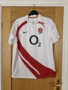 Mens Nike Vintage England Home Rugby Shirt 2007/08 Jersey Size Large - Picture 1 of 7