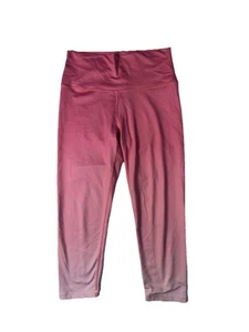 Aerie Chill Play Move Ombré High Rise Crop Leggings Pink Sz M - Picture 1 of 4
