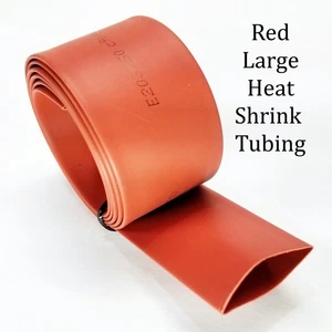 RCP Heat Shrink Tubing  Large  Red  2 to 1 shrink ratio - Picture 1 of 17
