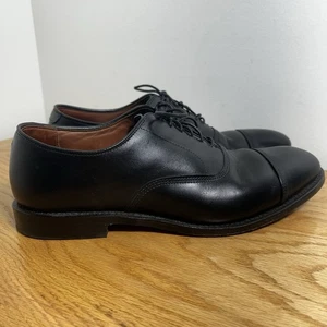 Allen Edmonds Park Avenue Zapatos Oxford de Cuero Negro para Hombres 9 D Puntera Banco Ribete - Imagen 1 de 24