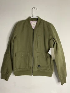 Vans gesteppte gefütterte Full Zip oliv Damen Josie Bomberjacke Gr. M - Bild 1 von 21