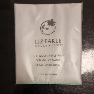 Liz Earle 2 Pure Cotton Muslin Cloths in Sealed Packet