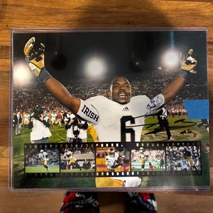 University of Notre Dame Fighting Irish Signed Theo Riddick 8x10 - Picture 1 of 2