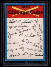 1973 O-Pee-Chee Blue Team Checklists #5 Chicago Cubs - VG-EX