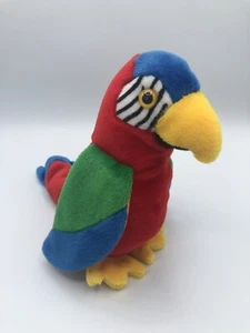 Ty Beanie Babies Jabber Parrot 1998 PE Pellets VTG 90s Baby Stuffed Animal Toy - Picture 1 of 17