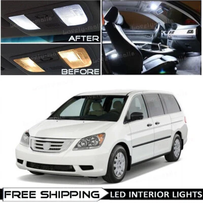 20x Xenon White Interior LED Lights Package For 2005-2010 Honda Odyssey + TOOL - Image 1 of 4
