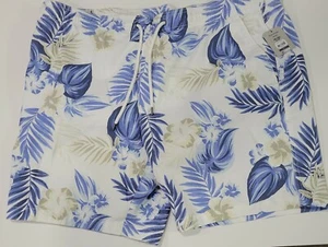Nuevo traje de baño GEORGE para hombre 2XL (44-46) azul marino y blanco por encima de la rodilla - Imagen 1 de 7