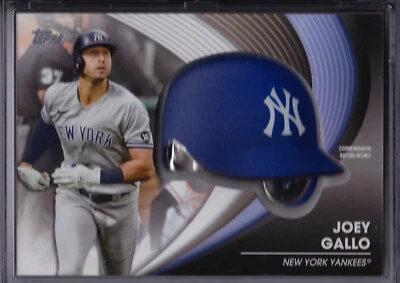 Joey Gallo 2022 Topps Update Batting Helmet Commemorative Relic Card Yankees - Image 1 of 2
