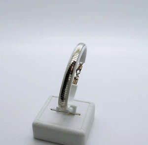 6 MM WIDE STERLING SILVER OMEGA BRACELET HANDMADE IN ITALY NIB # SB56 - Bild 1 von 5