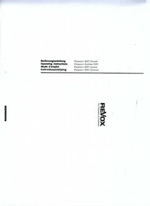 Revox   Bedienungsanleitung user manual für Elegance S 25 mehrsprachig Copy - Picture 1 of 1