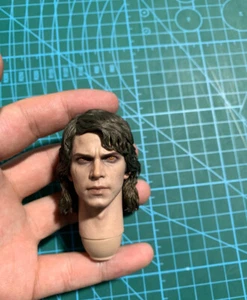 Figura esculpida cabeza Hottoys HT MMS486 1/6 Anakin Skywalker Star Wars de colección - Imagen 1 de 3