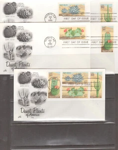 1981 FDC Set of 5 - Scott# 1942-45 - Desert Plants - Art Craft Cachet (Tucson) - Picture 1 of 1