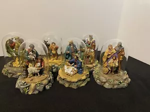 Gianni Benvenuti gewölbte Krippe 6er Set handbemalt Engel Jesus Hirte - Bild 1 von 14