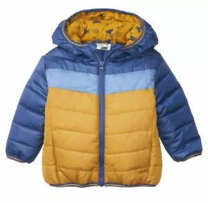 Baby Jungen Jacke Steppjacke mit Kapuze Gr. 68 74 80 86 B2 - Bild 1 von 2