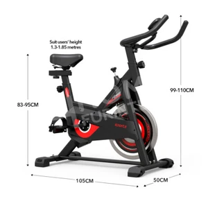 GENKI Exercise Bike Workout Fitness Spin Bike Home Gym Flywheel Cycling w/LCD - Picture 1 of 12