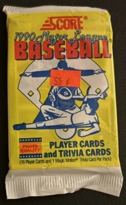1990 Score Pack Ricky Jordan Phillies (Top) Delino DeShields Expos Rookie (Back) - Picture 1 of 2