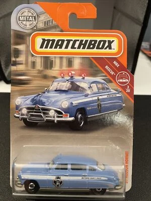 MATCHBOX '51 HUDSON HORNET 3/20 MBX RESCUE SERIES BLUE NEW  - Image 1 of 4