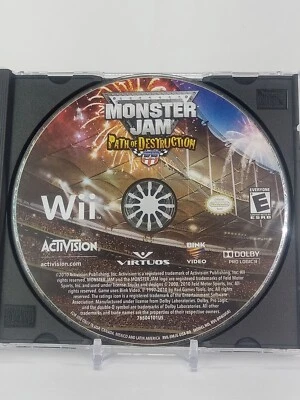 Monster Jam: Path of Destruction (Nintendo Wii, 2010) Tested Working Video Game - Image 1 of 2