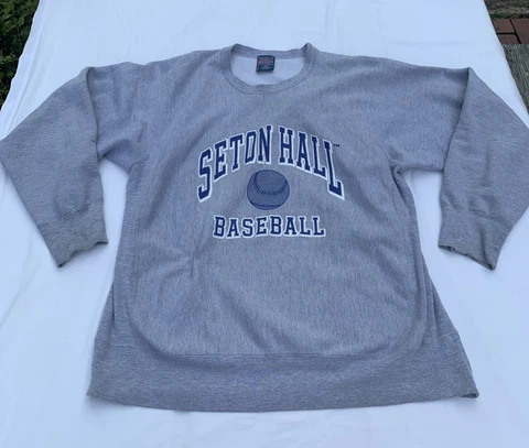 SETON HALL University Pirates BASEBALL Pro-Weave Sweatshirt Men’s Sz XL MINT!!! Cover