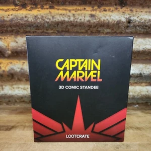 Loot Crate Exclusive Captain Marvel 3D Comic Standee Statue Brand New - Picture 1 of 6