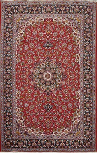 Alfombra de área tradicional floral roja de 6x10 pies alfombra de sala de vacaciones mejor oferta - Imagen 1 de 18