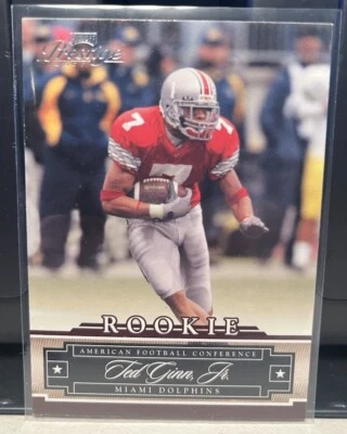 2007 Playoff Prestige Ted Ginn Jr. RC Miami Dolphins Rookie Card 🏈 - Image 1 of 2