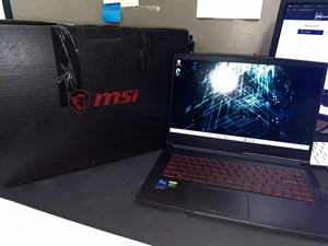 OPEN BOX! FAST GAMING LAPTOP! MSI GF63/i5 11th GEN/4gb GTX1650/8gb RAM/256gb SSD - Picture 1 of 3
