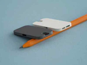 2 schmale Mini-Geldbörse-freundliche Notfallpfeife leistungsstarker Sound 3D-Druck (individuell) - Bild 1 von 2