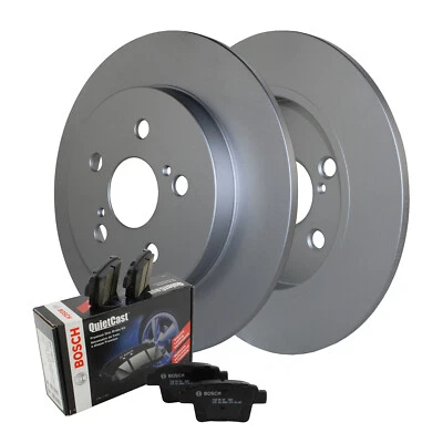 Rear Brake Kit 259mm Rotors & Bosch Ceramic Pads For CT200h Corolla Matrix Prius - Image 1 of 4