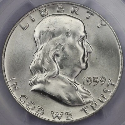 1959-D 50c Franklin Half Dollar - PCGS MS 65 FBL - Image 1 of 4