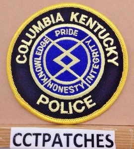 COLUMBIA, KENTUCKY POLICE SHOULDER PATCH KY - Picture 1 of 1