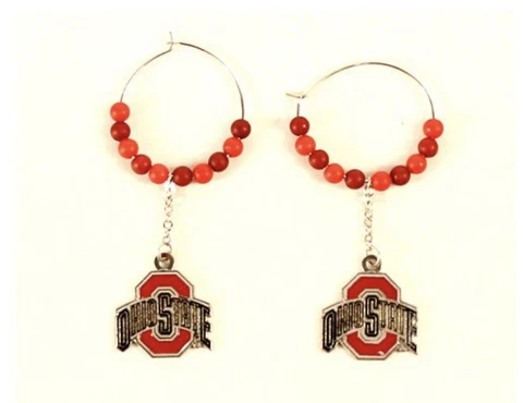 NCAA Ohio State Buckeyes dangle earrings Officially Licensed Cover