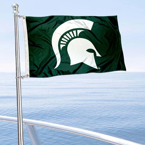 Michigan State Spartans Boat Yacht Golf Cart Flag Cover