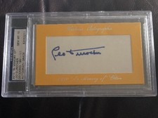 2010 HA HISTORIC AUTOGRAPHS IN MEMORY OF LEO DUROCHER AUTO 1/1 PSA/DNA RARE