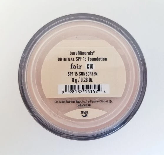New Bareminerals Original FAIR C10 Spf 15 Powder Foundation 0.28 oz 8g - Image 1 of 1