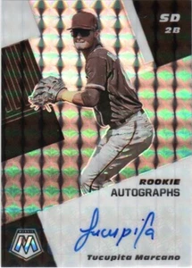 2021 Panini Mosaic Tucupita Marcano Rookie Auto Mosaic Prizm RC - Picture 1 of 2