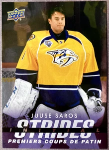 2024-25 UD Tim Hortons Initial Strides #IS-10 Juuse Saros Nashville Predators - Picture 1 of 1
