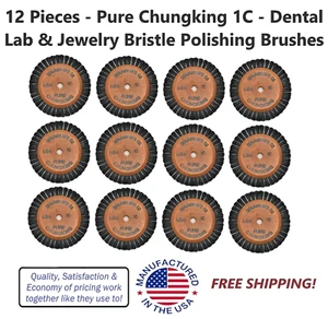 12 - 1C Reine Chunking Borstenbürsten Dentallabor & Schmuck Polieren Reinigung - Bild 1 von 5
