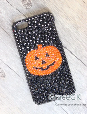  定制南瓜闪亮万圣节手机壳 适用于各种手机,手机壳 — 第 1/4 张图片