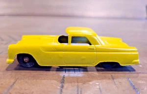 Tootsietoy 3" 1955 Thunderbird Coupe 1955-1960 gelb Vintage Diecast Fahrzeug - Bild 1 von 8