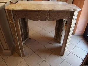 CAMINO IN MARMO FIOR DI PESCO LUIGI FILIPPO EPOCA 800 FRANCIA - Foto 1 di 1