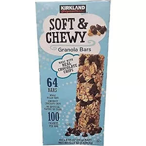 Kirkland Signature Soft & Chewy Chocolate Chips Granola Bars, 54.4 oz - Picture 1 of 5