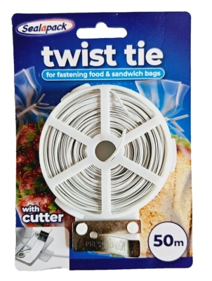 SEALAPACK 50m FREEZER / FOOD BAGS Closures Ties